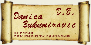 Danica Bukumirović vizit kartica